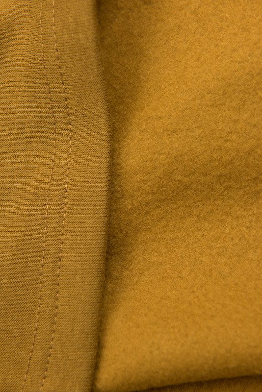 Prodloužená mikina mustard/černá