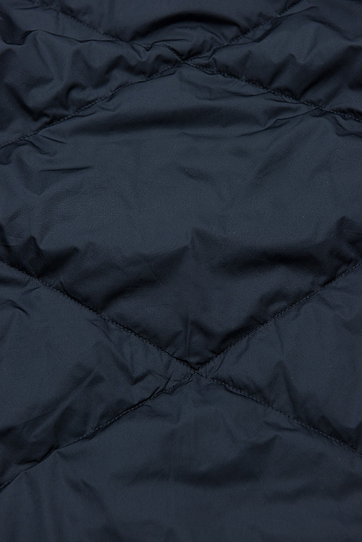 Prodloužená oboustranná parka karamelová/modrá