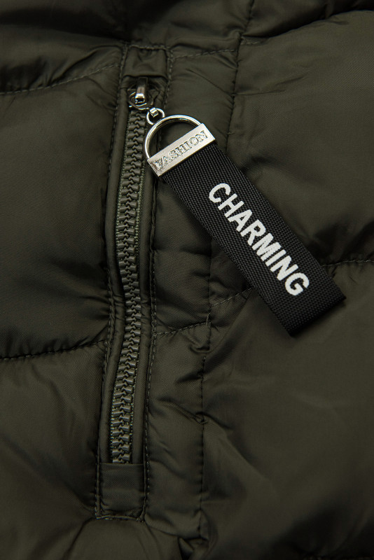 Zimní prošívaná khaki bunda ICE