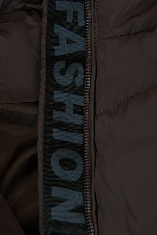 Zimní dámská bunda FASHION čokoládová hnědá
