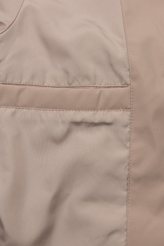 Starorůžová jarní parka se stahováním v pase