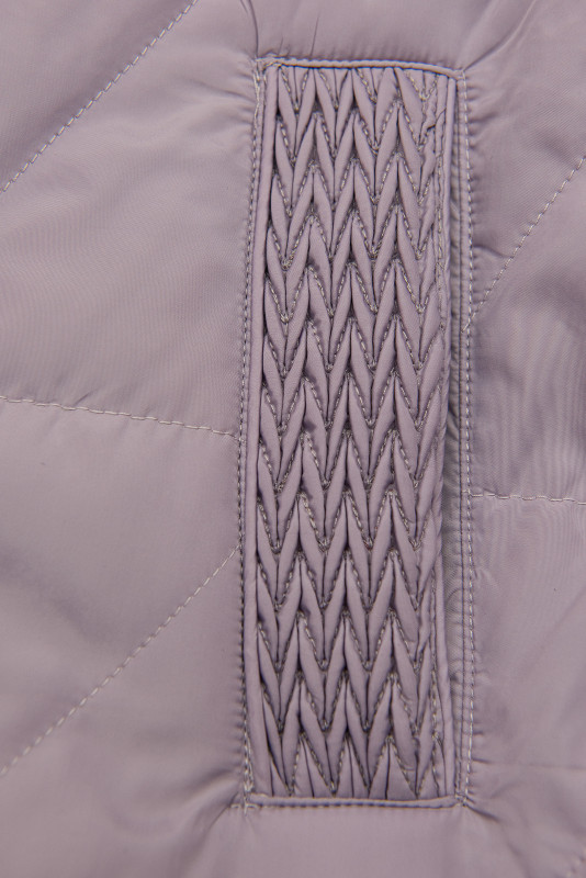 Přechodná bunda s kapucí světle fialová