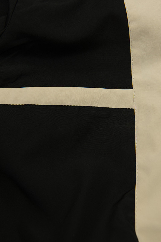 Béžová přechodná parka se stahováním v pase