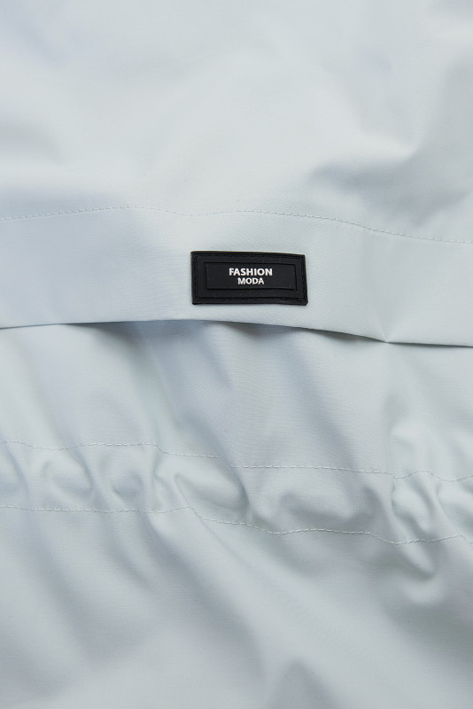 Světle modrá parka na jaro/podzim