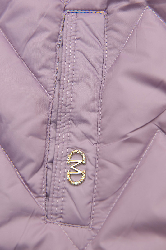 Světle fialová prodloužená vesta