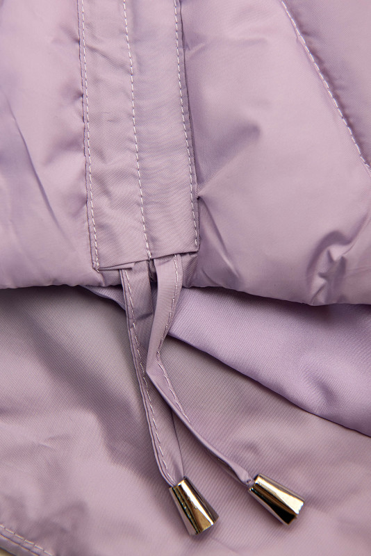 Světle fialová prodloužená vesta