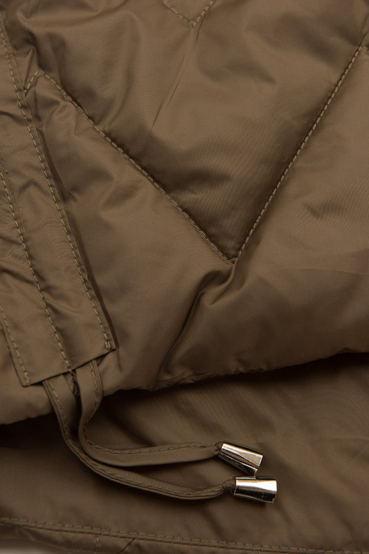 Čokoládově hnědá prodloužená vesta