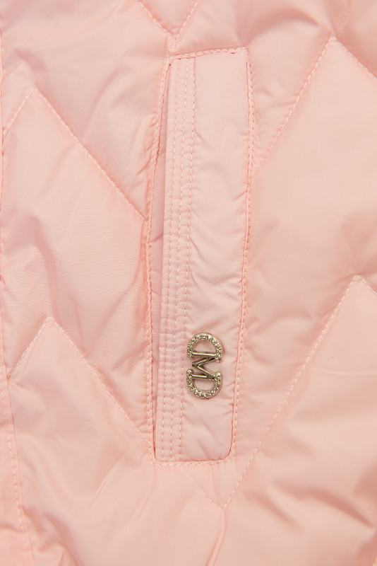 Světle růžová prodloužená vesta