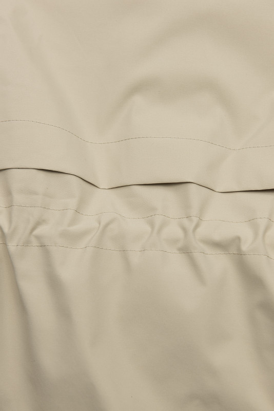 Béžová jarní parka s odepínatelnou kapucí