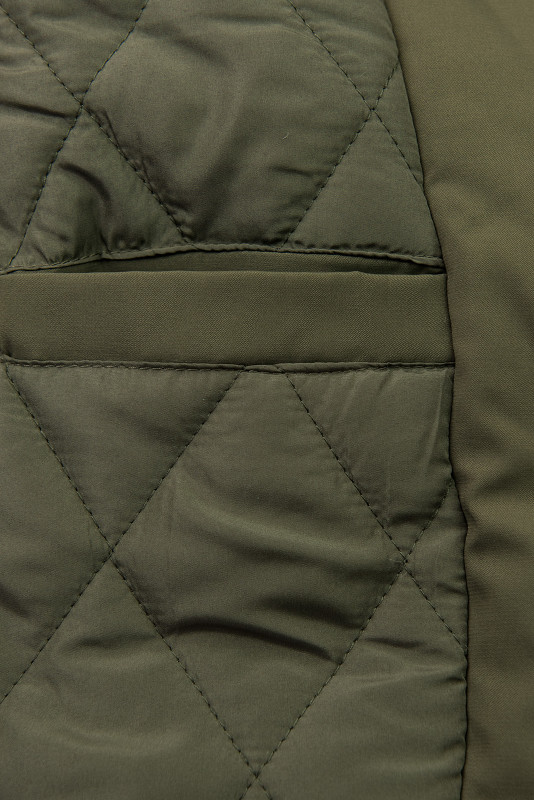 Zimní bunda/parka se stahováním v pase army zelená