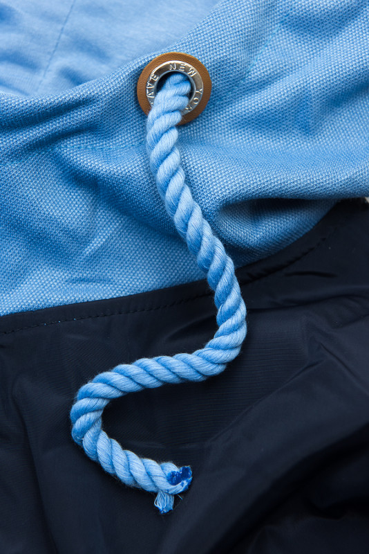 Baby blue  mikina s kapucí