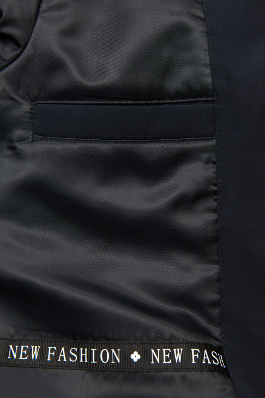 Tmavě modrá parka FASHION