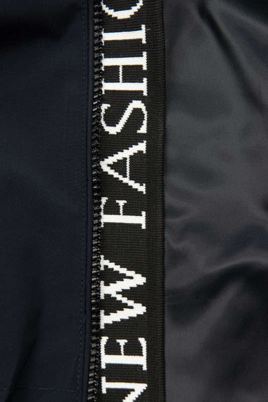Tmavě modrá parka FASHION