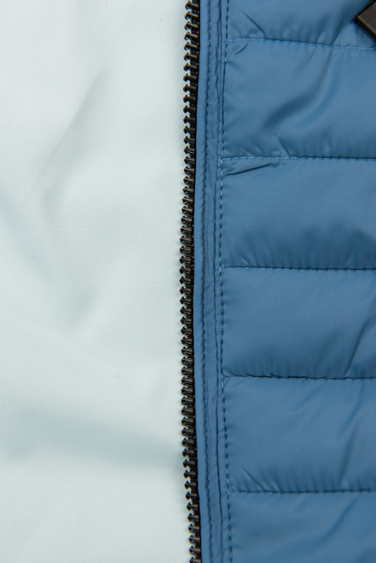 Oboustranná přechodná bunda světle modrá/baby blue