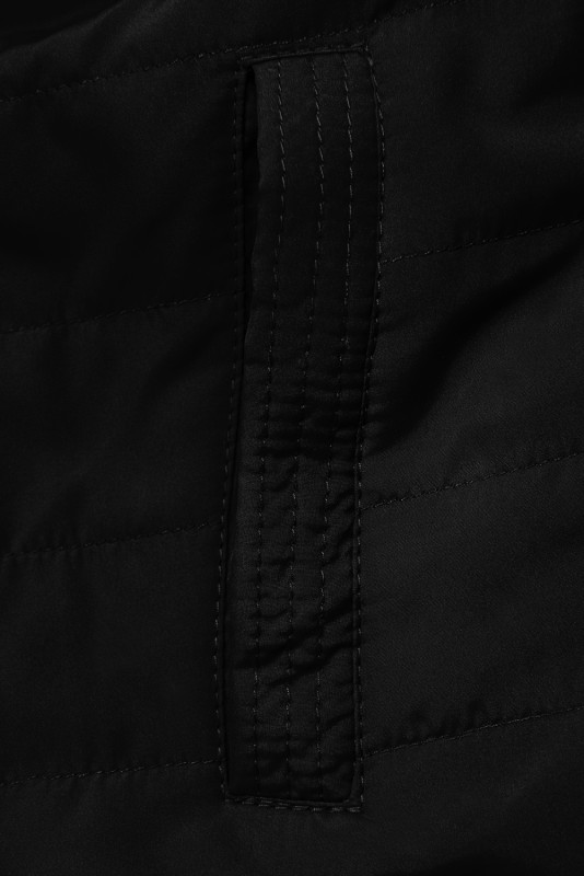 Přechodná oboustranná parka s kapucí žlutá/černá