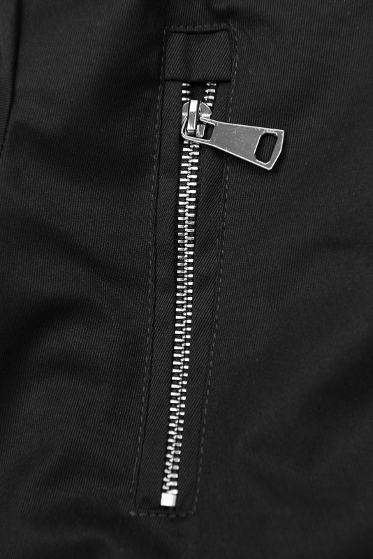 Černá parka s vyjímatelným plyšovým futrem