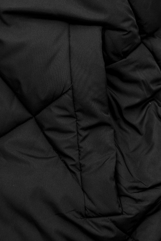 Oboustranná parka vhodná na zimu hnědá/černá