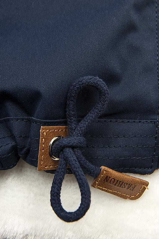 Modro-bílá zimní parka