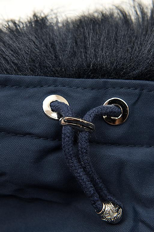 Modro-bílá zimní parka