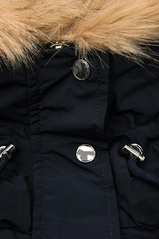 Parka s odnímatelnou podšívkou modrá/béžová