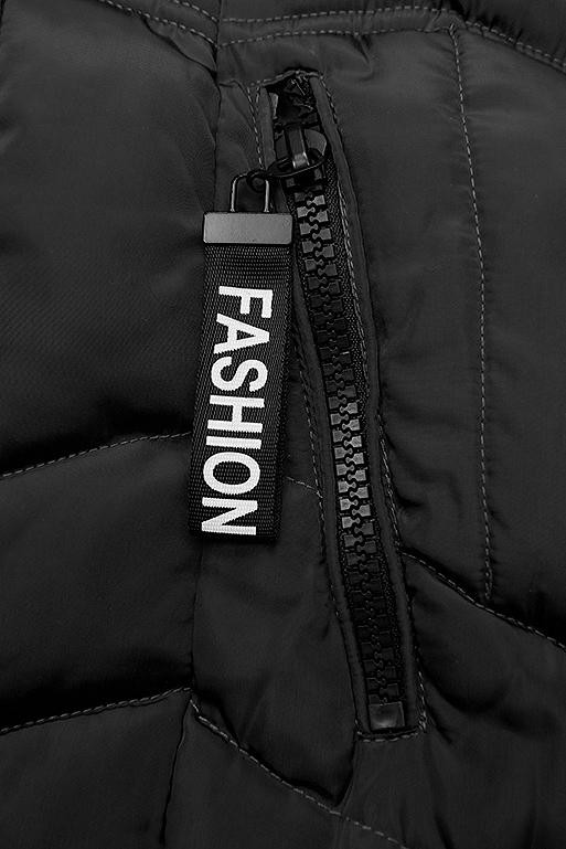 Černá zimní bunda FASHION