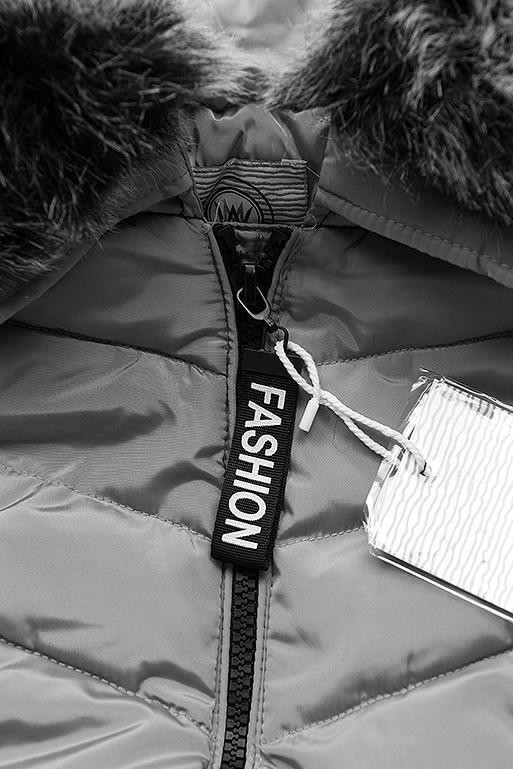 Šedá zimní bunda FASHION