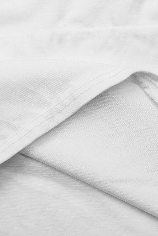 PLUS SIZE šaty s nášivkou bílé
