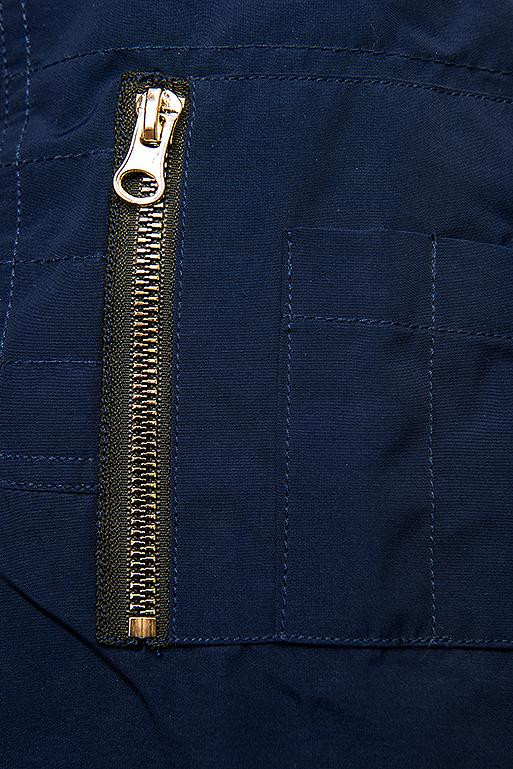 Modro-červená oboustranná parka