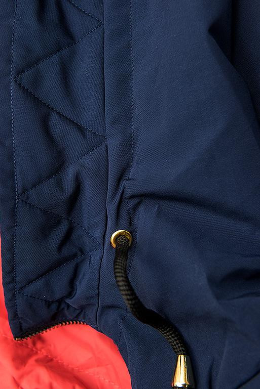 Modro-červená oboustranná parka