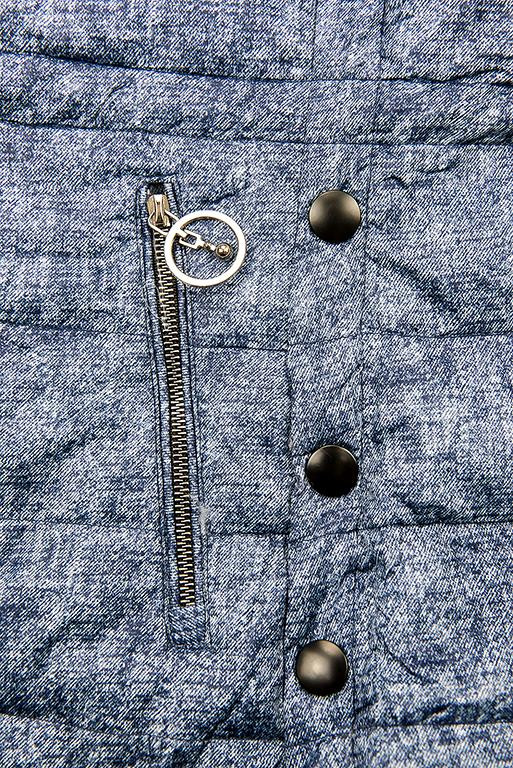 Jeans modrá světla lehká jarní bunda