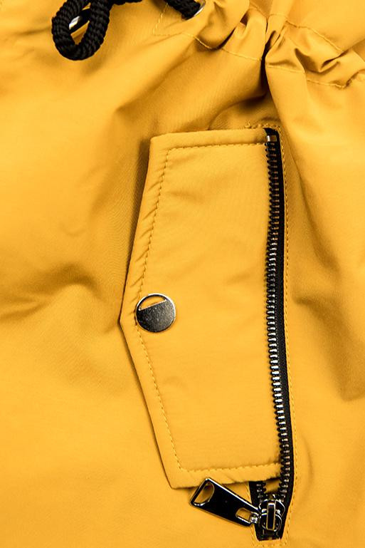 Oboustranná army parka žlutá
