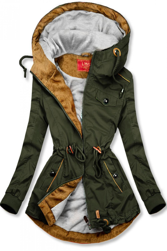 Khaki jarní parka od LHD