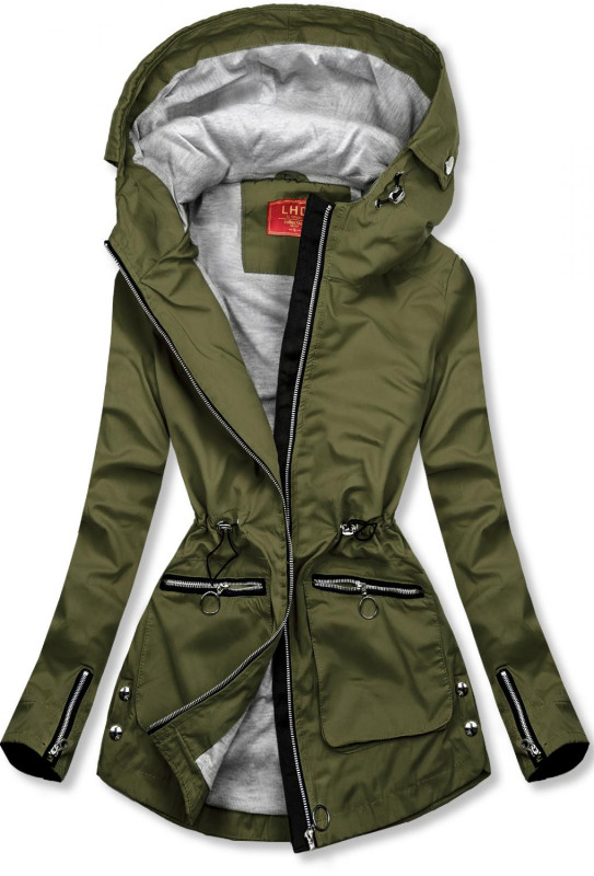 Zelená přechodná parka