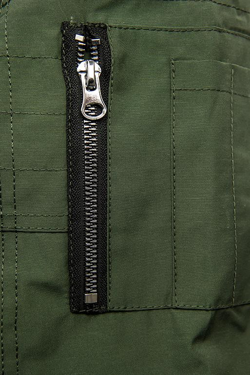 Oboustranná jarní parka khaki/černá