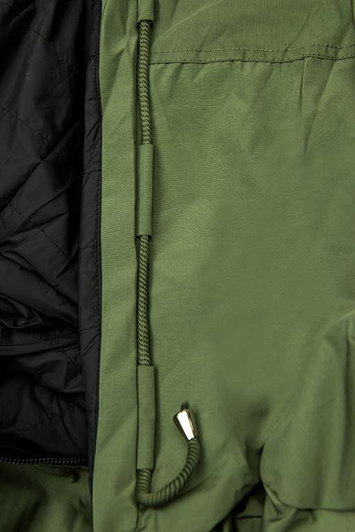 Jarní oboustranná parka, khaki-černá