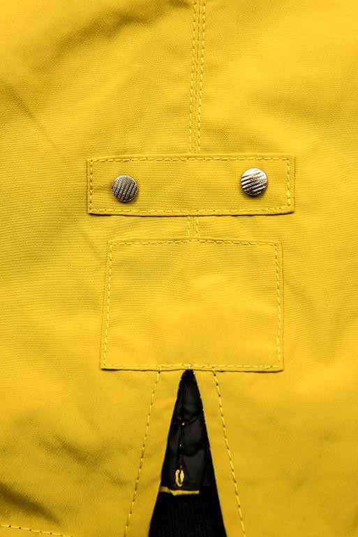 Jarní oboustranná parka, žlutá-černá