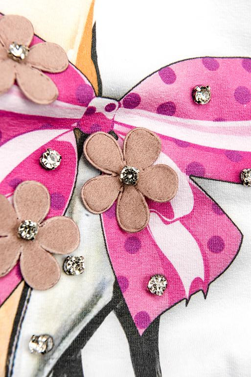 Bílé tričko s potiskem HEELS