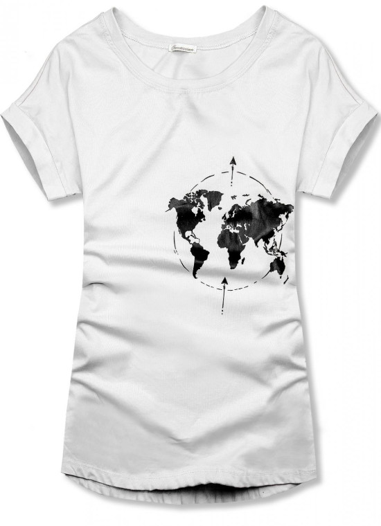Bílé tričko WORLD