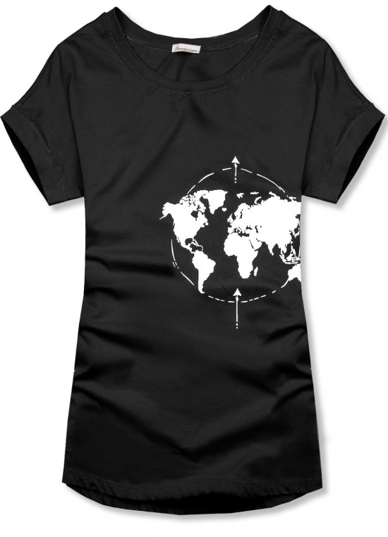 Černé tričko WORLD