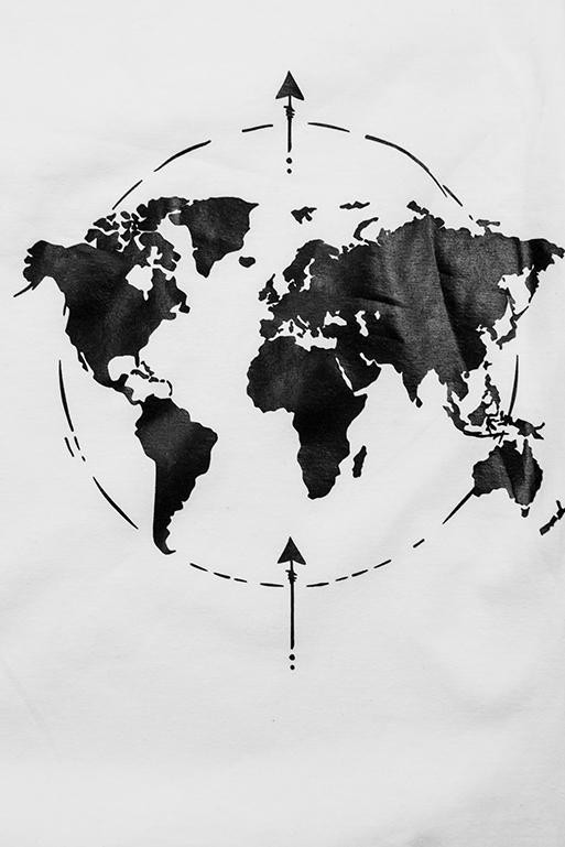 Bílé tričko WORLD