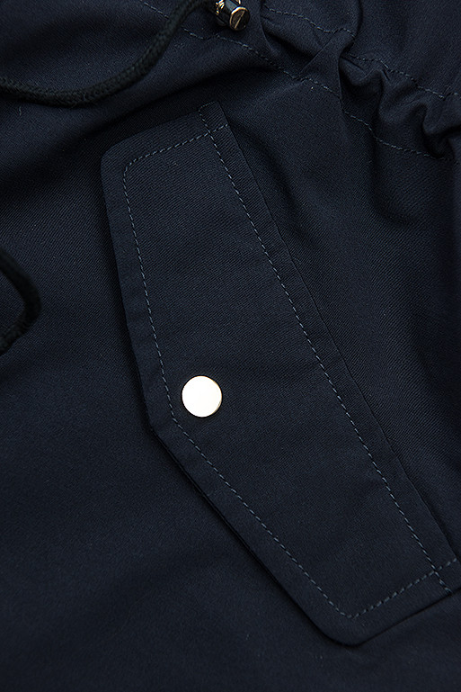 Parka s odepínatelnou kapucí tmavě modrá/modrá