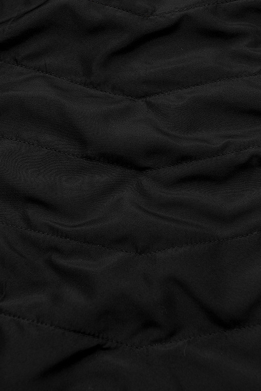 Parka s odepínatelnou kapucí žlutá/černá
