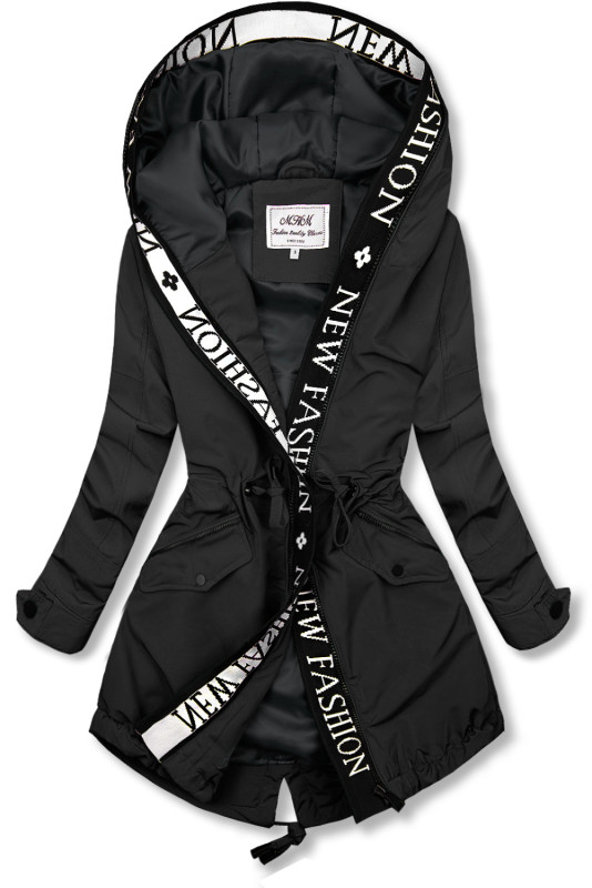 Černá parka FASHION