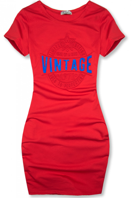 Šaty VINTAGE červené