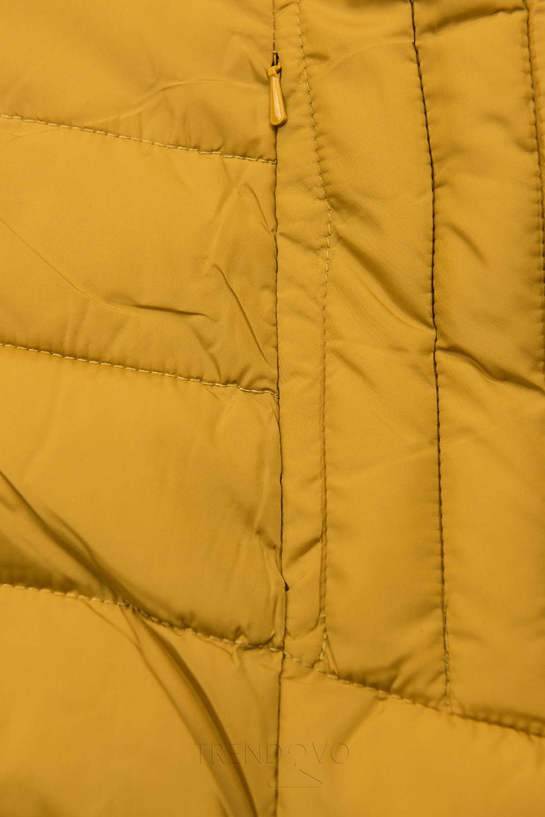 Přechodná prošívaná bunda žlutá