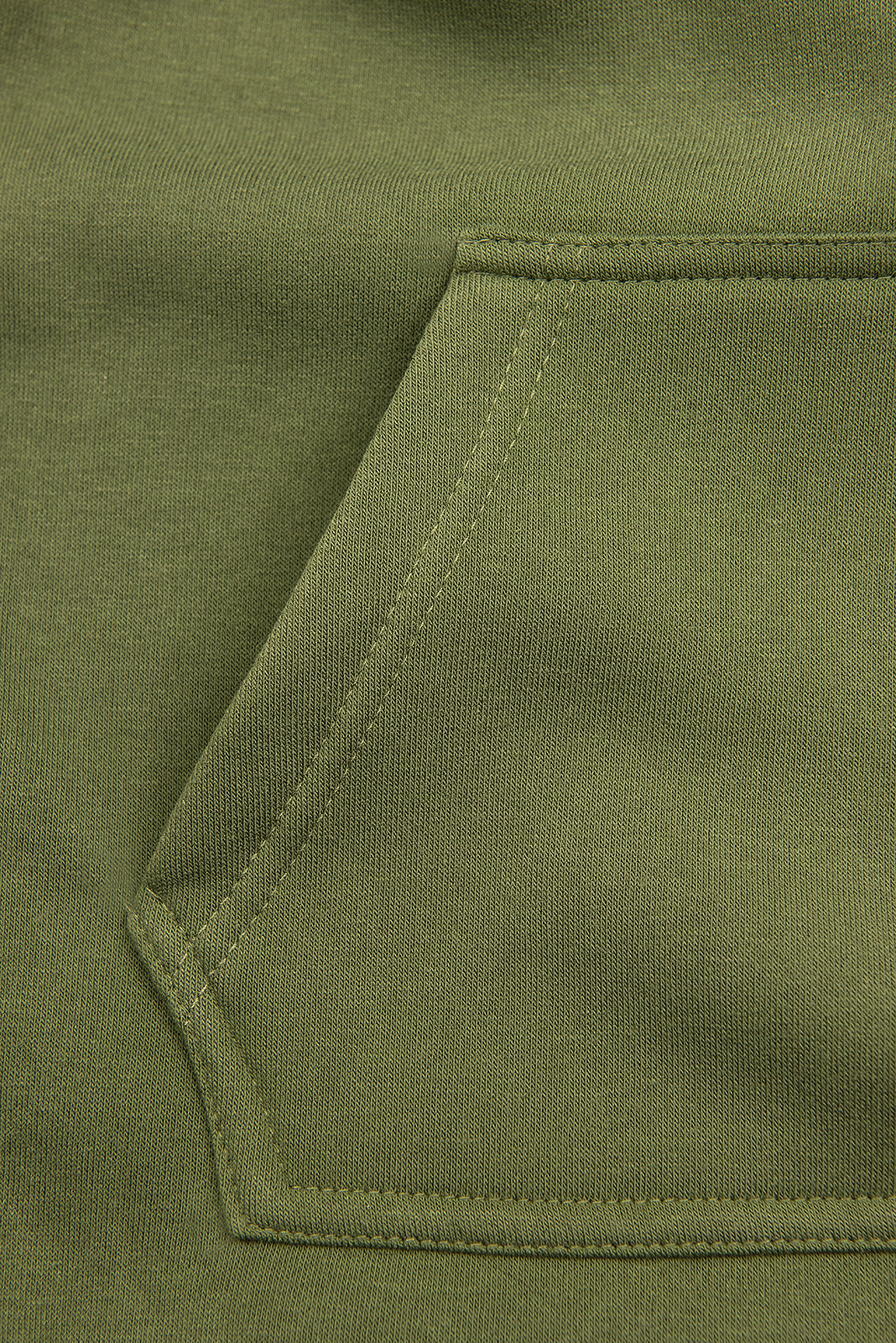 Zelená mikina s oblékáním přes hlavu