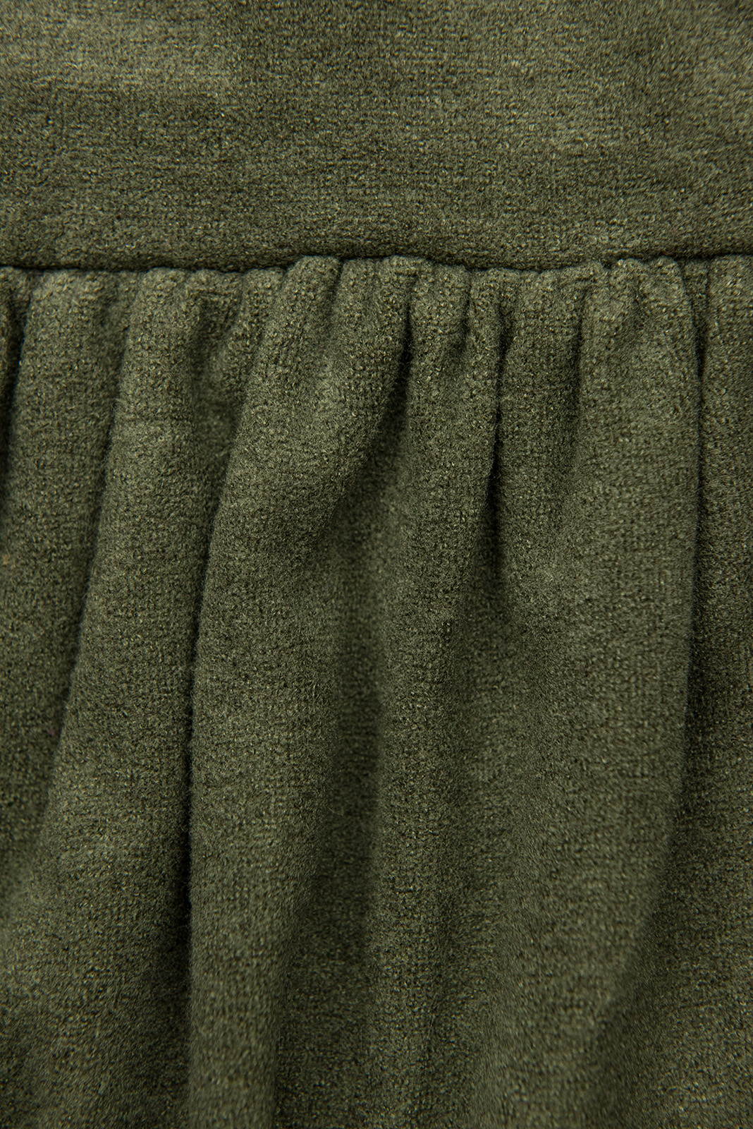 Army zelené krátké šaty s krajkou