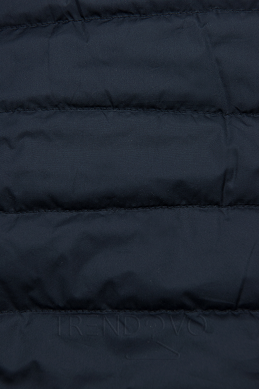 Oboustranná bunda se stahováním tmavě modrá