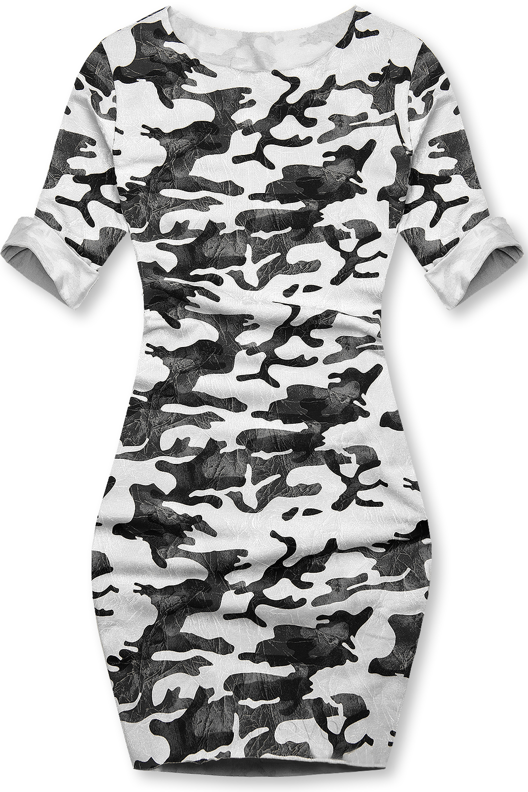 Bílé ležérní army šaty