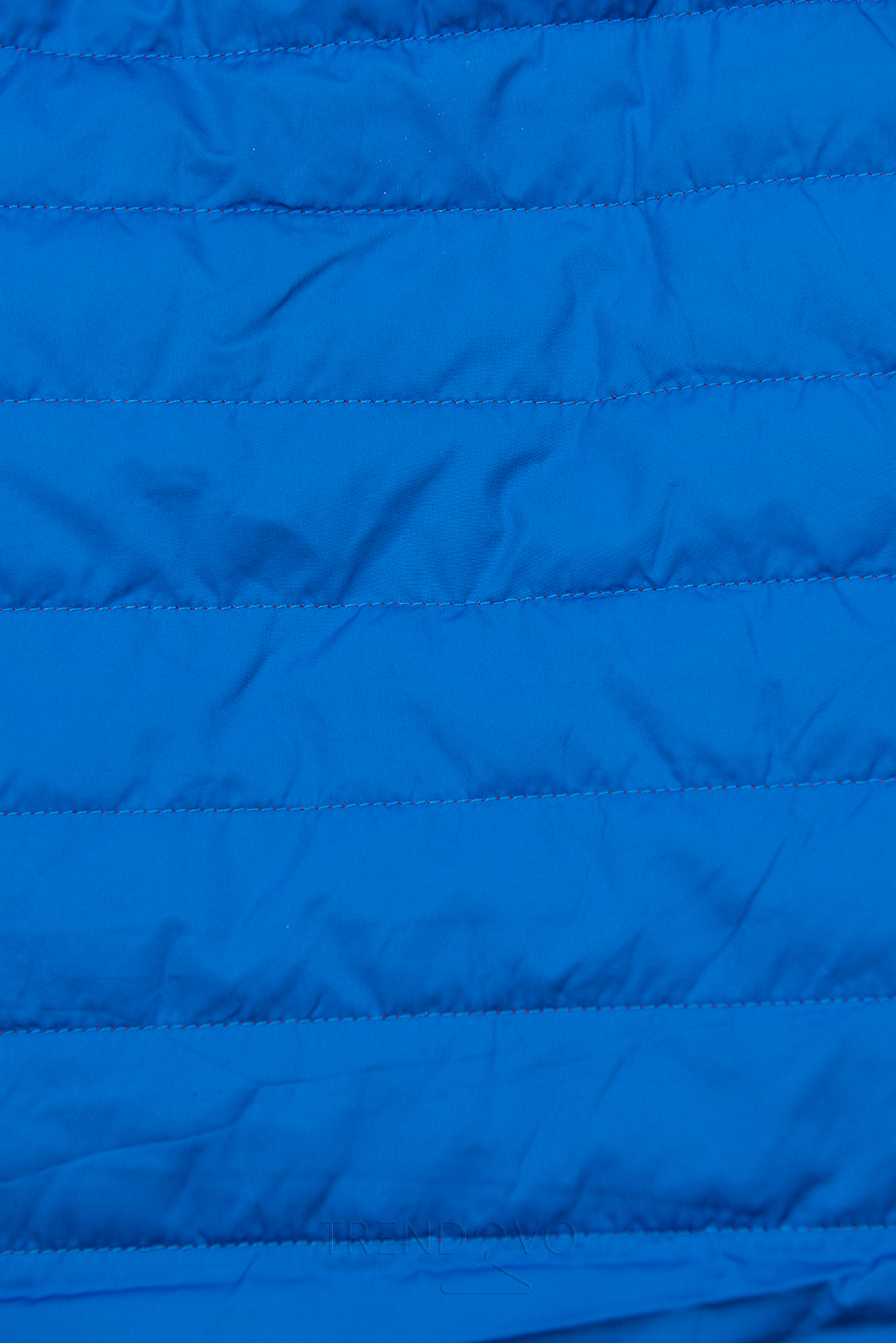 Královská modrá přechodná bunda s kožešinou